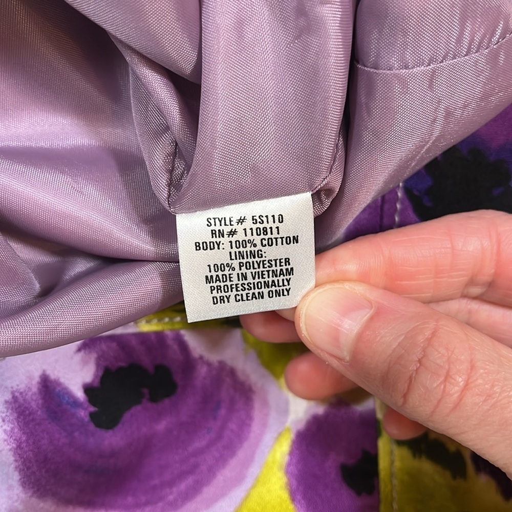 Anthropologie Yoana Baraschi Happenstance Pencil Skirt Size 4 Floral Lined EUC - Picture 10 of 10